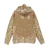 High Street Women Mens Hodies Womens Fashion Cashew Flowers Printing Sweatshirts Unisex Casual Loose Sweter Jacket Size S-XL