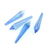 Chandelier Crystal 60mm 30units Light Blue Glass Icicle Prism Shape Lamp/Lighting Parts For Garland Strand Chains