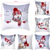 Kerstdecoraties 2022 Decoratie Cartoon Santa Claus Snowman Pillowcase voor huis Merry ornament Navidad Xmas Gift