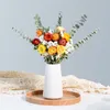 Faux Floral Greenery Simple Fashion Creative Bouquet Of Dried Flowers Eucalyptus Rose Chrysanthemum Home Decoration Living Room Table Ornaments 221010