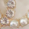 Broches de designer de luxo Round Diamond Pearl Broche com carimbo de alta qualidade Gift de festa L-C18 LAN Jóias2183E
