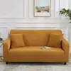 Chair Covers Stretch Solid Color Sofa Cover 1/2/3/4 Seat Living Room Armchair Funiture Protector Sectional Corner Slipcover Couch