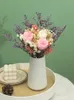 Faux Floral Greenery Eternal Life Flower Fortune True Flower AirDried Lover Flower Bouquet Natural Reed Light Luxury Living Room Decoration 221010