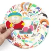 50PCS South Park Etiqueta engomada del equipaje de dibujos animados Graffiti Estuche de viaje impermeable Decoración para computadora portátil