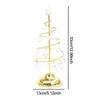 ديكورات عيد الميلاد شجرة الطاولة تضيء حتى الديكور الصاعد الفضة/الذهب الحلزوني الاصطناعي