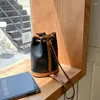 Abendtaschen 2022 Koreanische Stil Tasche Handtasche Mode Zylinder Schulter Große Kapazität Retro Kordelzug Tragbare Eimer Flut