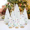 زينة عيد الميلاد 15-30 سم شجرة صغيرة أشجار الصنوبر الأبيض الديكور الاصطناعي للمنزل الحفلات ديكور هدية سنة الهدية