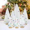 Decorazioni natalizie 15-30 cm Albero piccolo Pino bianco Mini Decorazione artificiale per la casa Decorazione del tavolo Regalo