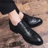 Dress Shoes Crocodile Men Formal Coiffeur Elegant For Italian Brand Classic Office Sepatu Slip On Pria Buty Meskie