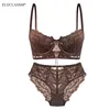 BHs Set Dessous Set 3/4 Cup Push Up Zweiteiliges Top Pantis Spitze Sexy Bügel Angepasste Träger Unterwäsche Anzüge für Frauen 221010