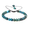 Brin Pierre Naturelle Lapis Lazuli Perles Bracelet 6mm Ronde Polie Labradorite Obsidienne Pour Femmes Hommes Énergie Bijoux