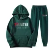 Mens Tracksuits FW22 Trapstar Men Women Tracksuit Märke Tryckt Streetwear Sportwear Warmtwo Pieces Set Hoodie Pants Jogging Hooded 221010