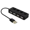 Alta velocidade 4 portas USB 2.0 Indicador de LED do hub