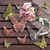 12шт/лот 3D Полая бабочка наклейка на стены наклейки наклеек бабочек наклейки на DIY дома съемные роспись.