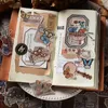 Emballage cadeau JIANQI 30pcs / pack Vintage Plant Flower Stickers Scrapbooking Supplies Collage Journal décoratif Lable Junk Journal Planner