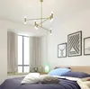 Pendant Lamps Postmodern Chandelier Wrought Iron Personality Creative Bamboo Lamp El Apartment Project Nordic Minimalist Living Room Light