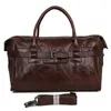 Seesäcke Casual Echtes Leder Business Travel Bag Herren Großes Handgepäck Male Cow Duffle Overnight Weekend Big Tote