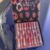 Cosméticos de beleza de Lip Gloss Fentys Kylies 9pcs Lipgloos Lipstick Conjunto de cor nua à prova d'água à venda