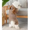 Dog Apparel Small dogs clothes thickened Teddy cat four legged clothes body changing puppies pets plush autumn and winter