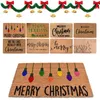 Christmas Decorations Doormat Entrance Welcome Rugs Floor Stair Kitchen Hallway Carpets Modern Personalized Front Door Decoration Alfombra