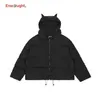 Herren Daunenparkas Hip Hop Parkas Little Devil High Street Outwear Streetwear Stickerei Harajuku Baumwolle Mode Jacken Totenkopf Y2k Mantel Herren Winter 221010