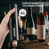 Açıcılar Elektrikli Kırmızı Şarap Açıcı Folyo Kesici OneClick Düğmesi Şarj Edilebilir Otomatik Şarap Şişesi Tirbuşon Parti Bar Şarap Lover 221010