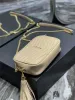 Luksusowa marka torebki na ramię torbę z kamerą Lou 392055 Złota łańcuch oryginalna skórzana torby krzyżowe beżowe torba na ramię B5KK 9GXR