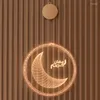 مصابيح طاولة LED زخرفة ضوء معلقة مصباح المسلمين رمضان تزيين مهرجان أضواء ليلة النافذة