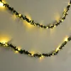 Строки 3M 20LEDS Медные светодиодные струнные световые легкие водонепроницаемые праздничные листовые гирлянда