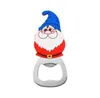 Portable Christmas Bottle Opener Creative Cartoon Rostless Steel Corkscrew Silicone Openers Hushåll Köksverktyg RRE14846