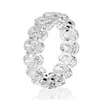 Bagues de cluster Bague de luxe en diamant Moissanite de coupe ovale % originale en argent sterling 925 bagues de fiançailles pour femmes Brida282m