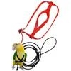 その他の鳥の供給パロットハーネスリーシュ屋外飛行トラクションストラップバンド調整可能な鳥のためのトレーニングロープ