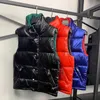 Hot sale Fashion- Mens jacket down vest high quality men women winter warm vest coat round neck letter print jacket 3 colors M-3XL