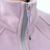 깔때기 목 반점 후 까마귀 자른 요가 톱니 넥 스웨트 촬영 썸홀 후드 셔츠 여성 스포츠 재킷 편안한 착용 코트