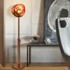 Golvlampor Dimble LED -belysning Lava Stone Gold Nightlight Room Decor Home Decoration Bedside Stand Lights For Living