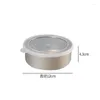 Dinnerware Sets Round Stainless Steel Storage Box Office Worker Lunch Bento Household Refrigerator Fresh-Keeping Containers With Cover