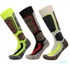 Высококачественные хлопковые коленные носки с высоким содержанием качества с сноубордами с сноубордами Skiing Skiing Теплые тепловые носки 220827