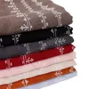 Hijabs de algodão liso para mulheres viscose Tassel Shawl Sconhas muçulmanas Islã Pashmina roubou Bufandas Women Hijab