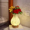 테이블 램프 Nachttischlampe 가벼운 꽃병 책장 램프 침실 침대 침대 옆 웨딩 룸 작은 밤 수면 램프라 드 쉐브 홈 장식