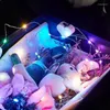 Dizeler LED String Lights Hediye Dekorasyonu için Kalp Şeklinde Pil Kutusu Aydınlatma Düğün Noel Partisi Ev Odası Dekorlar