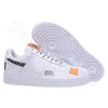 Air Sports Sneaker Shoes Running Roller Tennis Runner Basketball Training Walking Forces 1 Second-Layer Cowhide Högkvalitativa skor Kvinnor Män Euro 36-45 AF1VV02