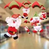 Dekoracje świąteczne śmieszne ozdoby spadochronowe Święty Mikołaj Doll Home Mall Store wiszące prezenty rzemieślnicze
