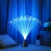 Romantic RGB Colorful LED Optic Fiber Night Light Atmosphere Lamp Battery Powered Starry Sky Wedding Party Decorative