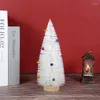 Christmas Decorations 15-30cm Small Tree White Pine Trees Mini Artificial Decoration For Home Party Table Decor Year Gift