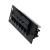 Computer Cables 6 Port CAT5 CAT5E Patch Panel RJ45 Networking Wall Mount Rack Bracket