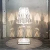 Table Lamps Three Color Transform Diamond Lamp USB Rechargeable Acrylic Decoration Desk Bedroom Bedside Bar Crystal Lighting