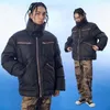 Herr ner madeextreme blixtlås bubbla rockar män streetwear koreansk modejacka vinter varma parka kläder droppe