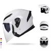 Casques de moto hommes femmes casque de trajet Double lentille demi-respirant tout-terrain équitation détachable à l'intérieur de la capacité de sécurité