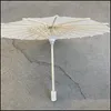 Paraplu's 60 stcs bruids bruiloft parasols wit papier paraplu's schoonheid items Chinese mini ambachtelijke paraplu diameter 60 cm drop levering 20 otb2h