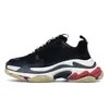 Designers de luxe Triple S Hommes Femmes Chaussures de course Entraîneurs occasionnels Triple Blanc Noir Chaussure de sport Gris Rouge Rose Vert Triple-S Paris 17FW Baskets Jogging Marche